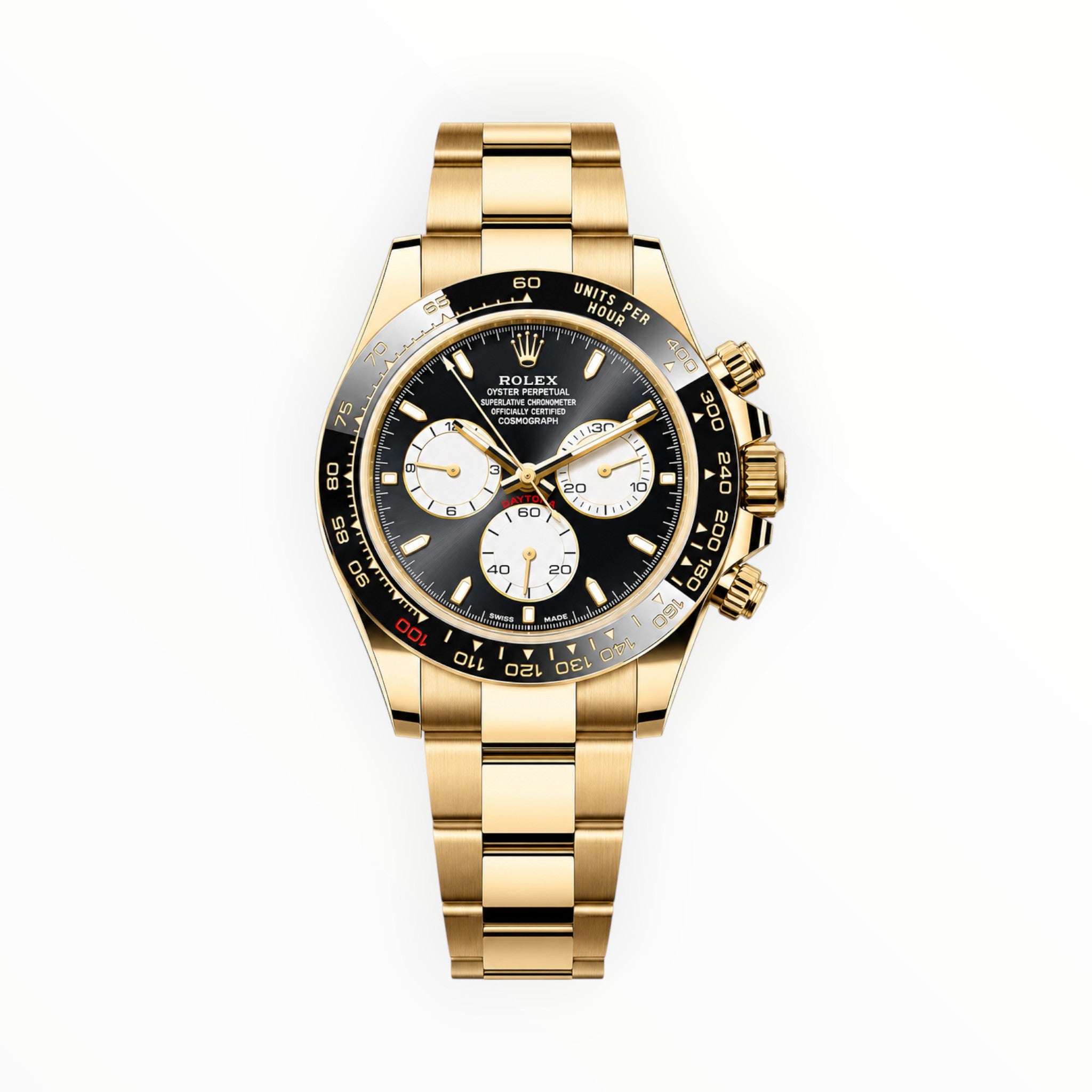 Rolex Daytona Gold "Black & White – Reverse Panda"