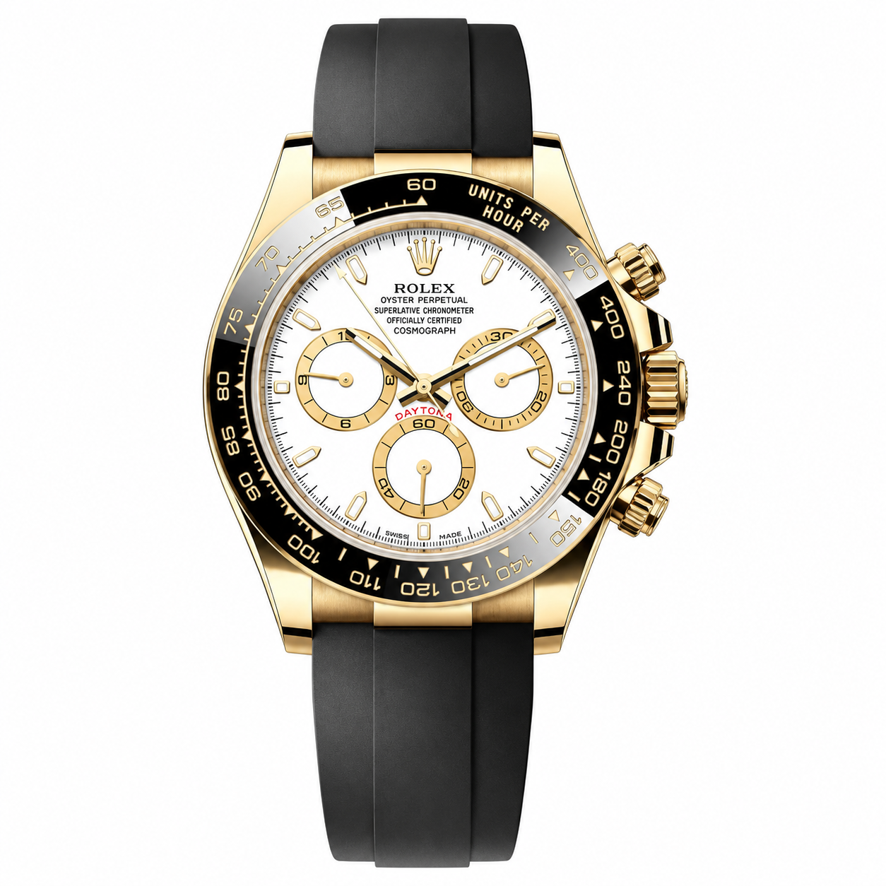 Rolex Daytona "Oysterflex Gold White"