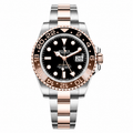 Rolex GMT-Master II Two Tone Rose Gold — Black Dial