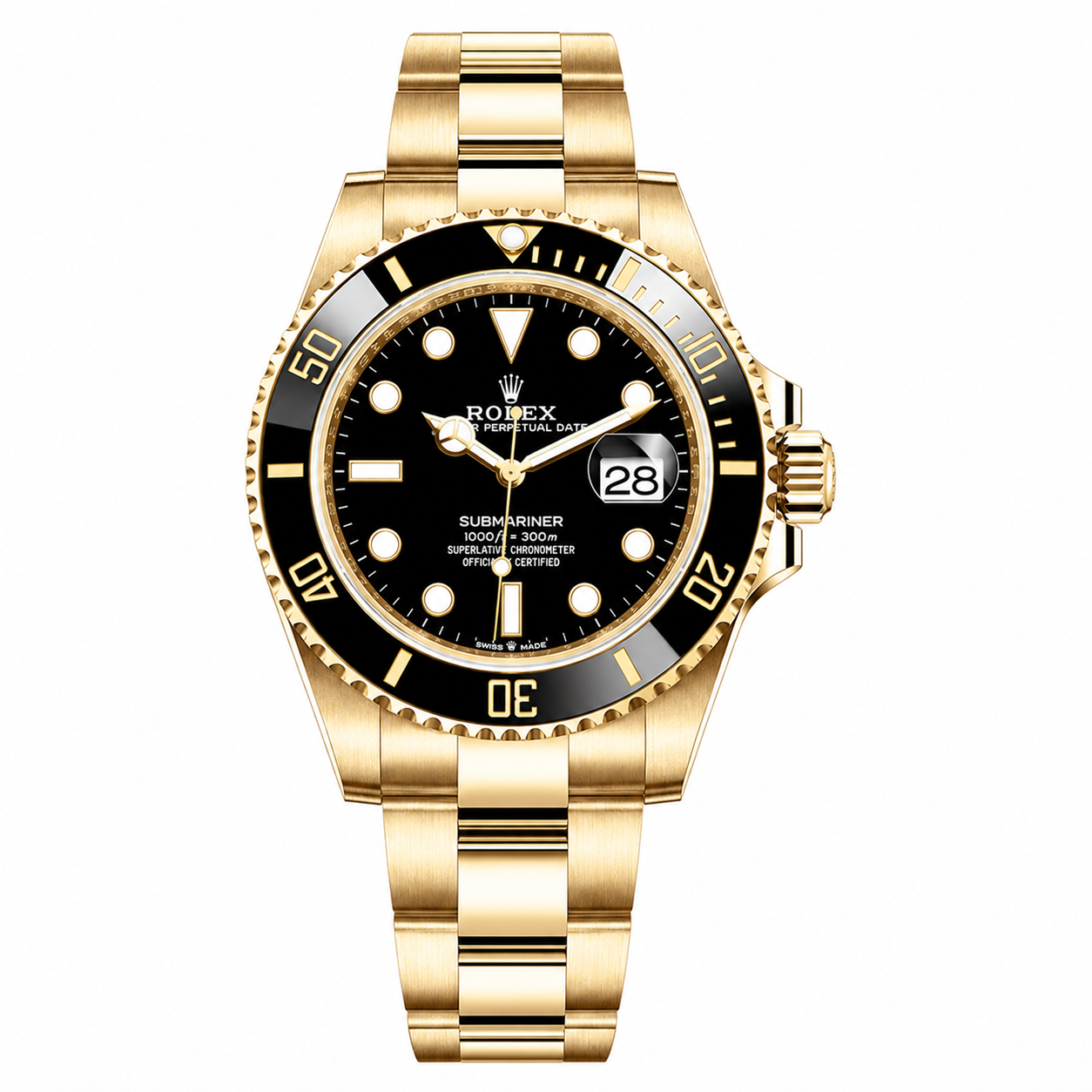 Rolex Submariner "Solid Gold Black" Yellow Gold 41mm