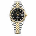 Rolex Datejust 41 "Black Yellow Gold Diamond"
