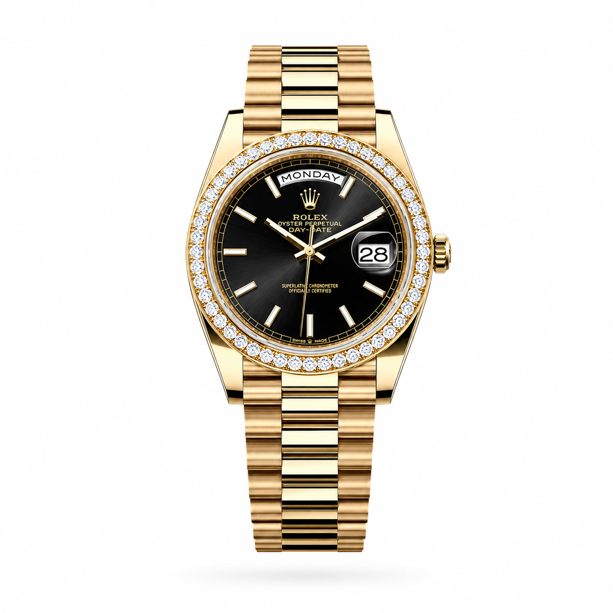 Rolex Day-Date Diamond "Gold Black"