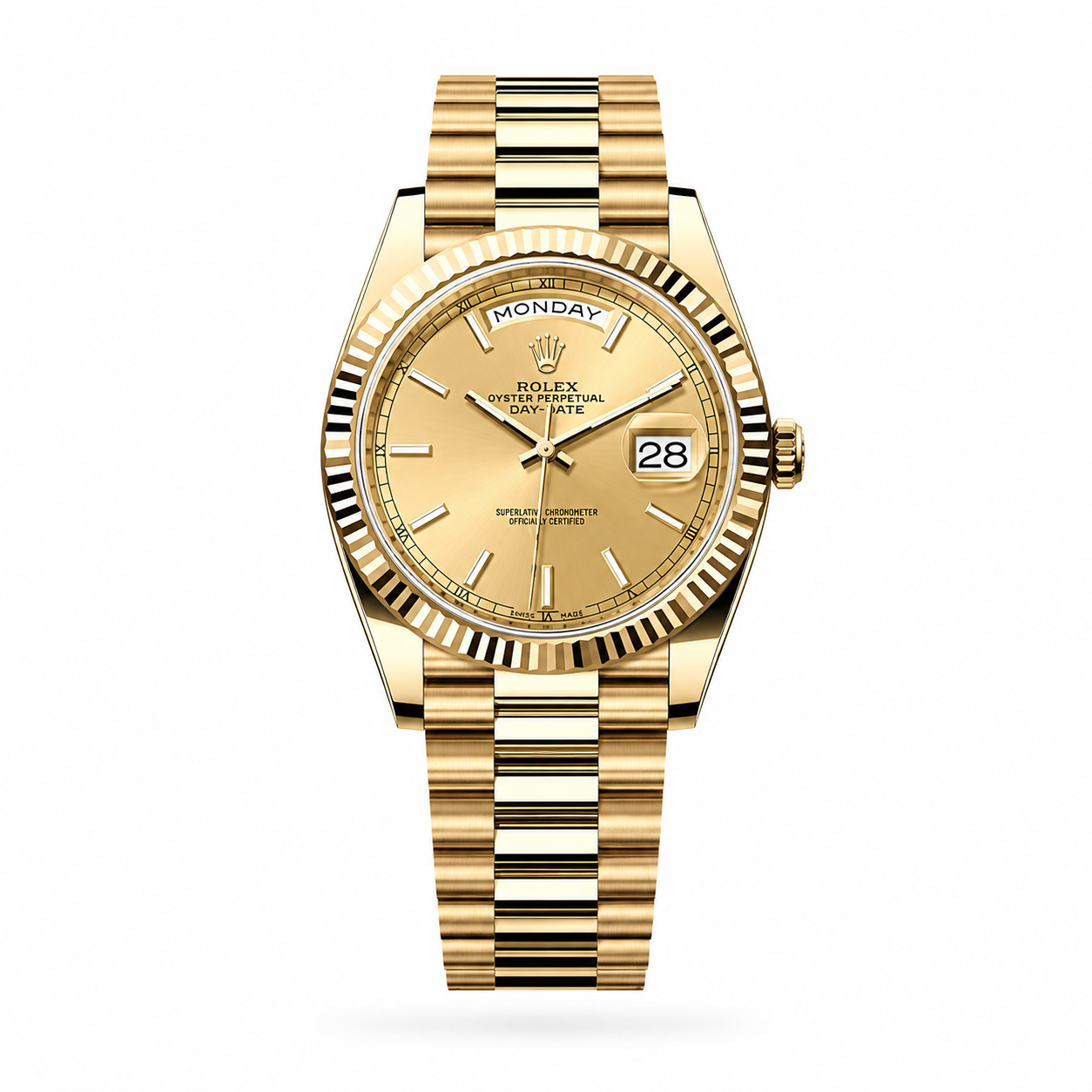 Rolex Day-Date Fluted "Champagne"