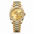 Rolex Day-Date Diamond "Champagne Roman"