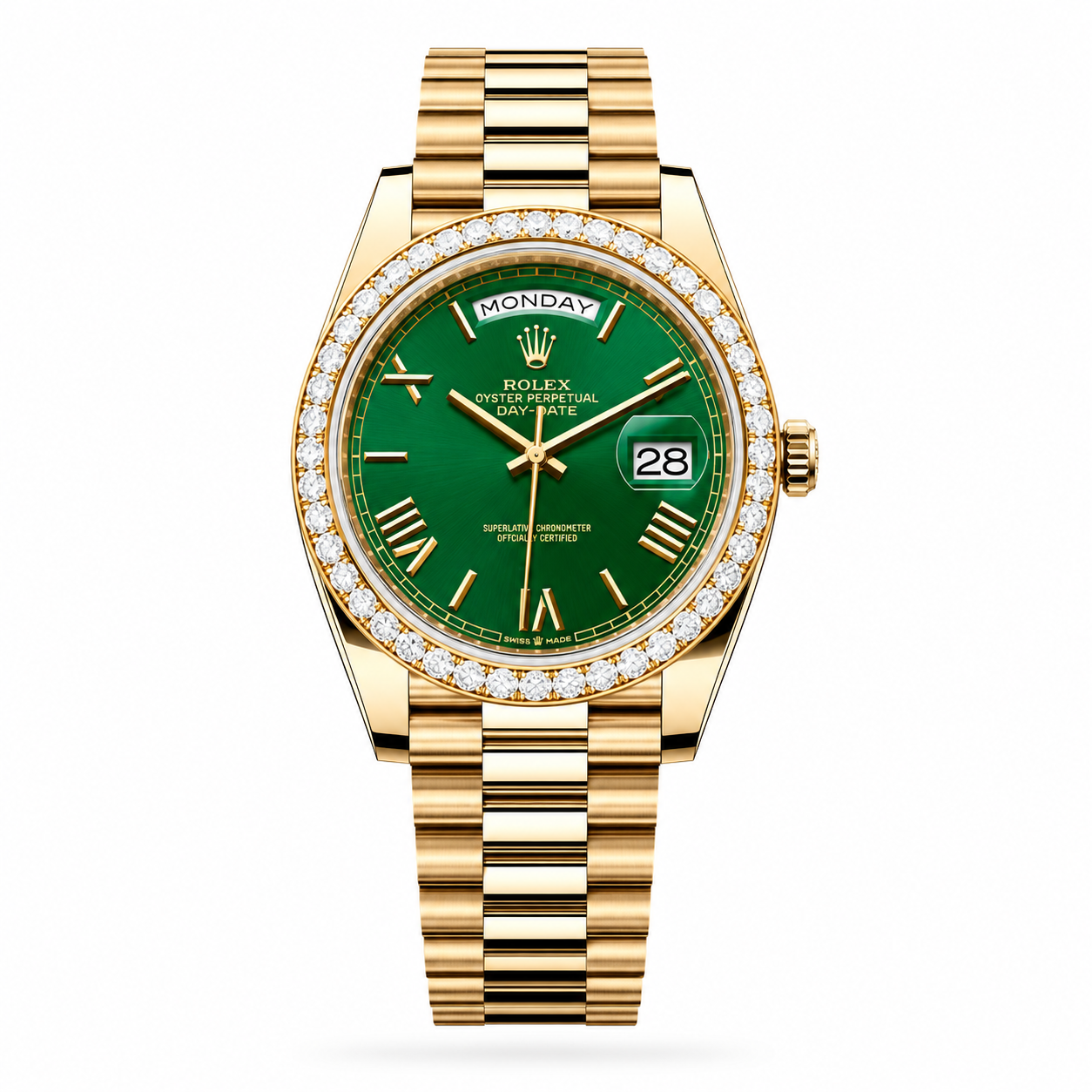Rolex Day-Date Diamond "Green Dial"