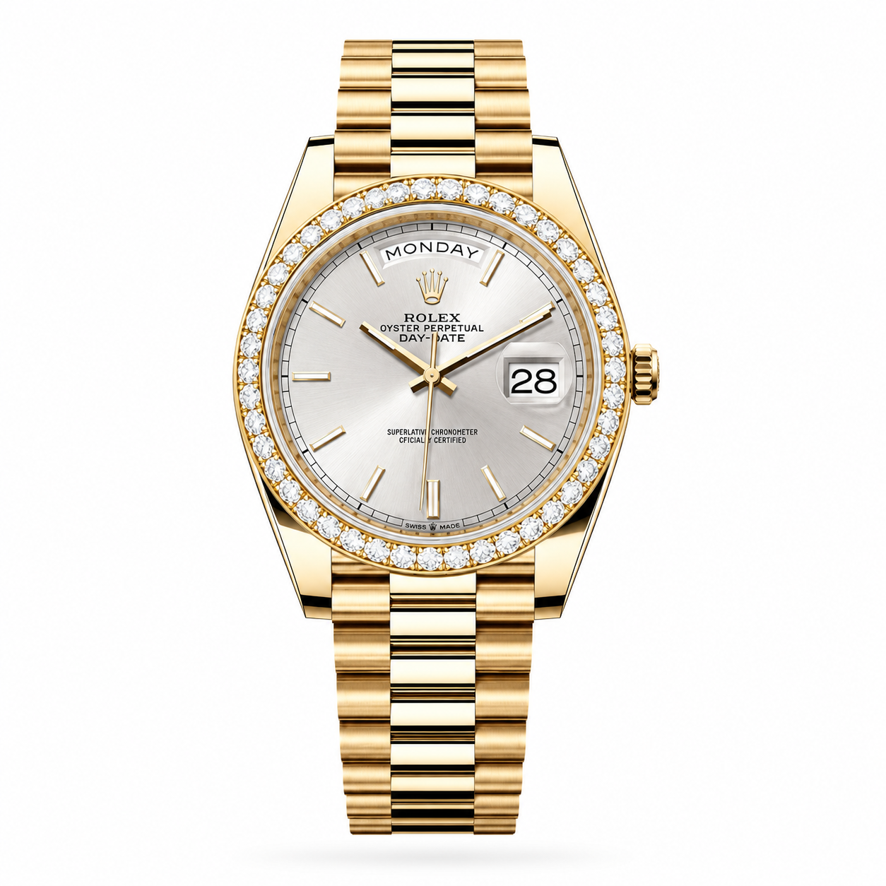 Rolex Day-Date Diamond "Silver"