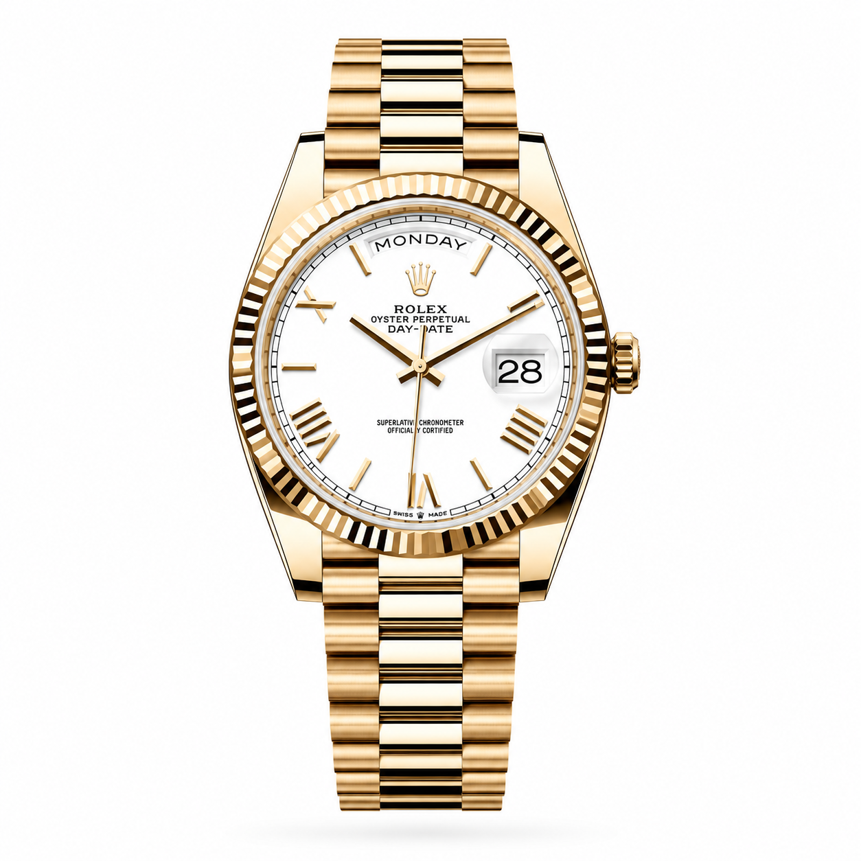 Rolex Day-Date Fluted "White"