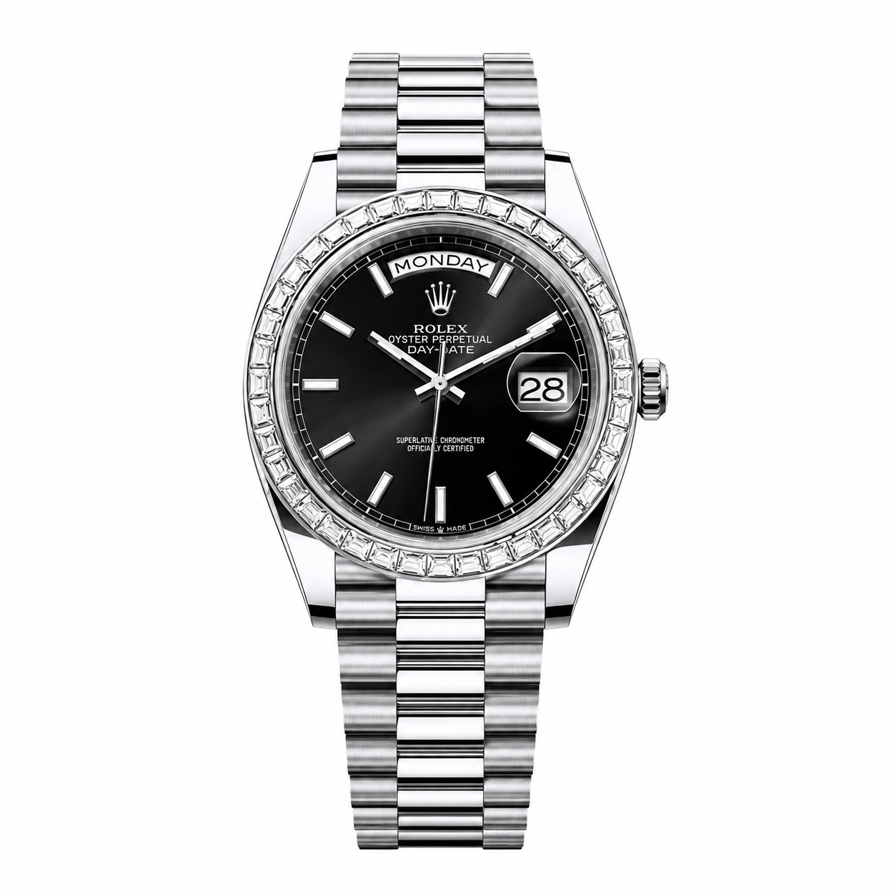 Rolex Day-Date Diamond "Black Dial"