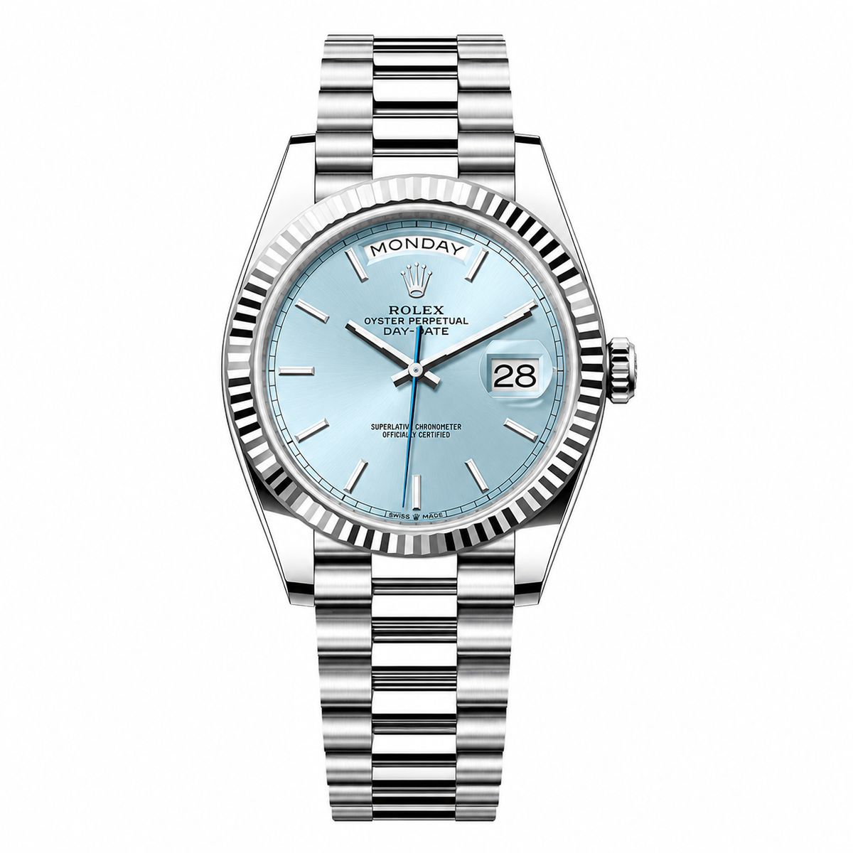 Rolex Day-Date 40 — Ice-Blue Dial