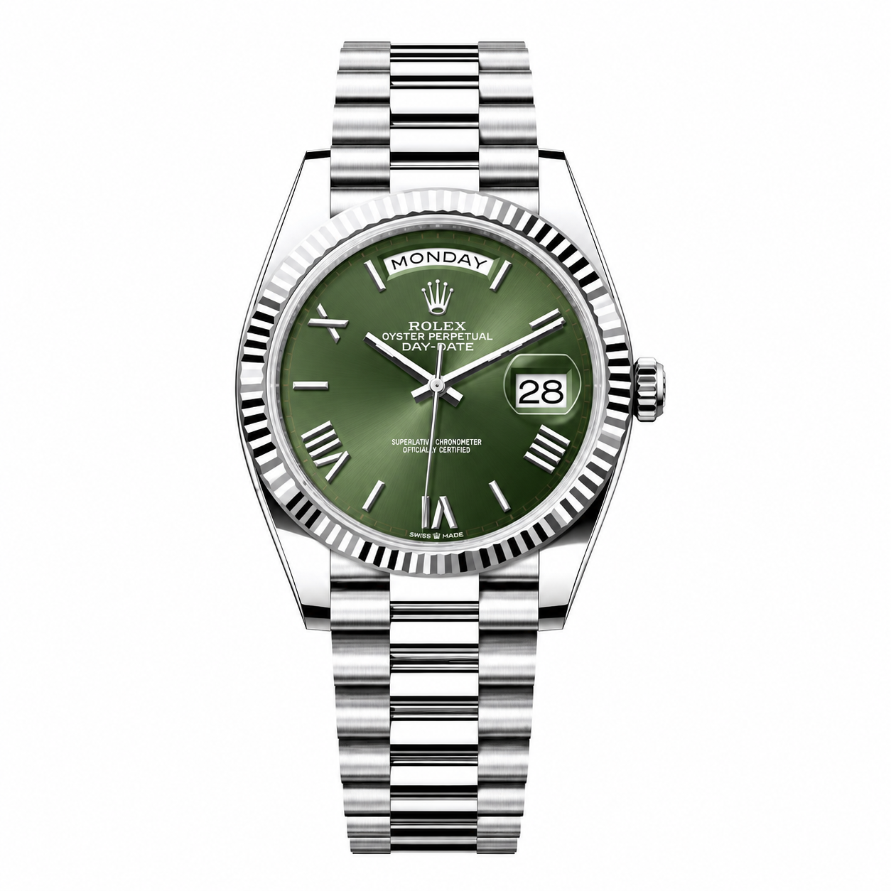 Rolex Day-Date Fluted "Olive Green"