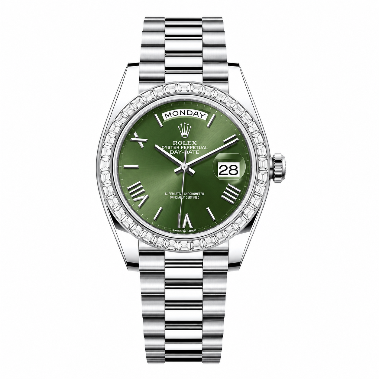 Rolex Day-Date Diamond "Olive Green"