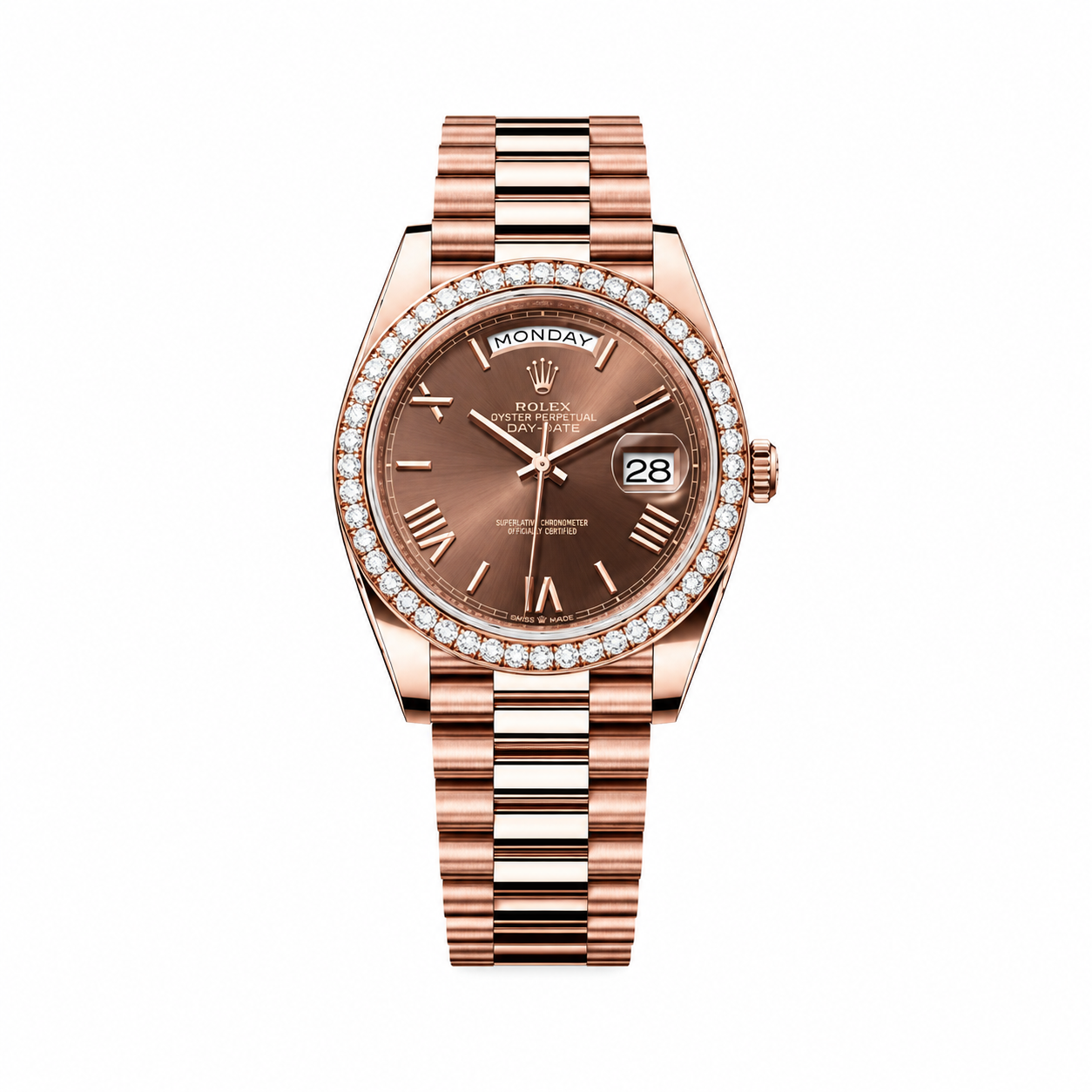 Rolex Day-Date Diamond "Rose Gold Chocolate"