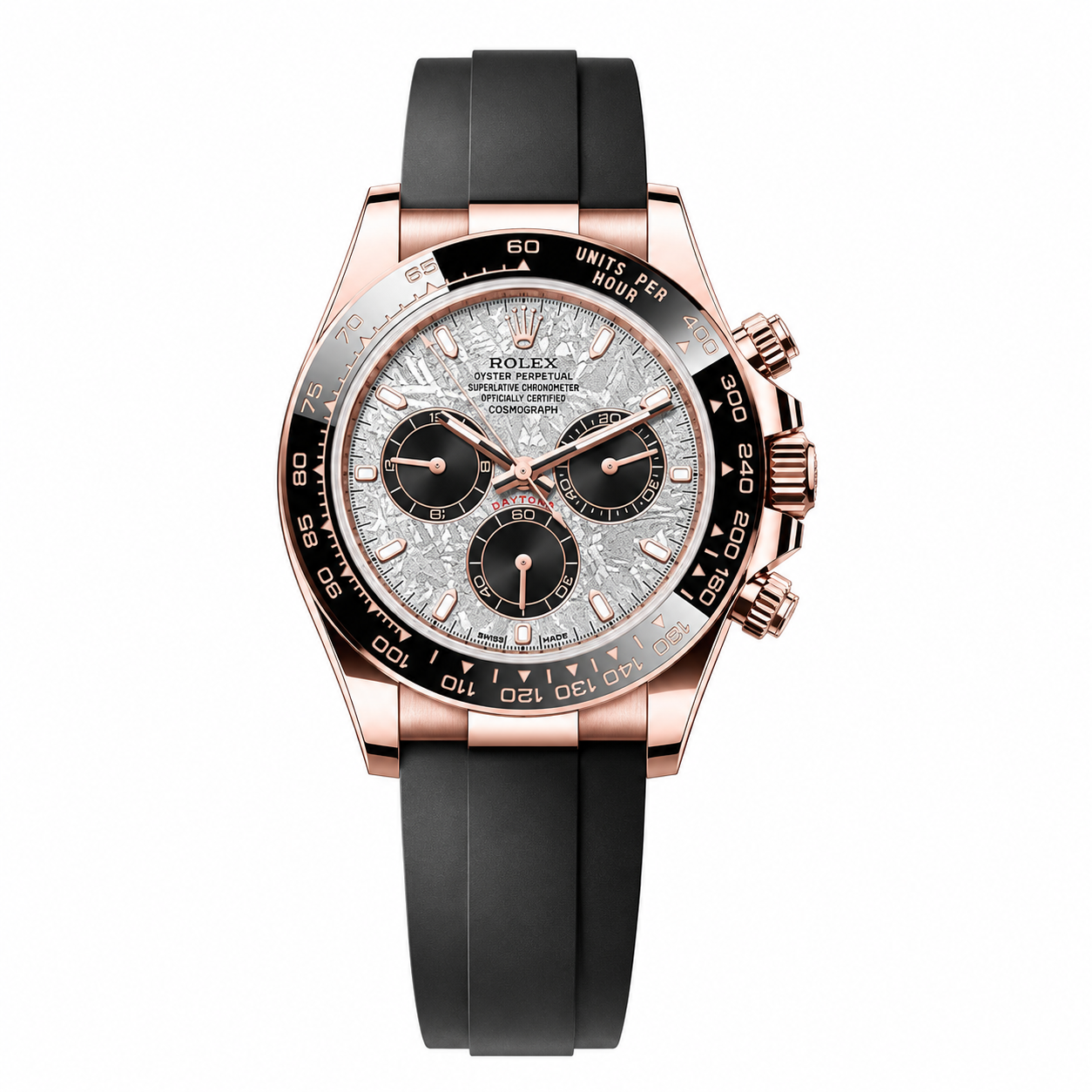 Rolex Daytona "Oysterflex Rose Gold Meteorite"