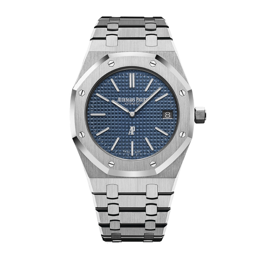 Audemars Piguet Royal Oak “Jumbo” Extra-Thin 15202ST — Blue Dial