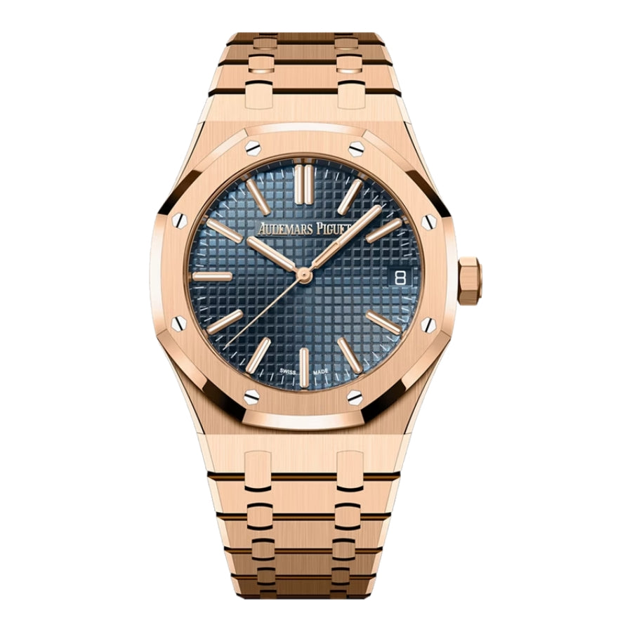 Audemars Piguet Royal Oak 15510OR — Blue Dial Rose Gold Bracelet