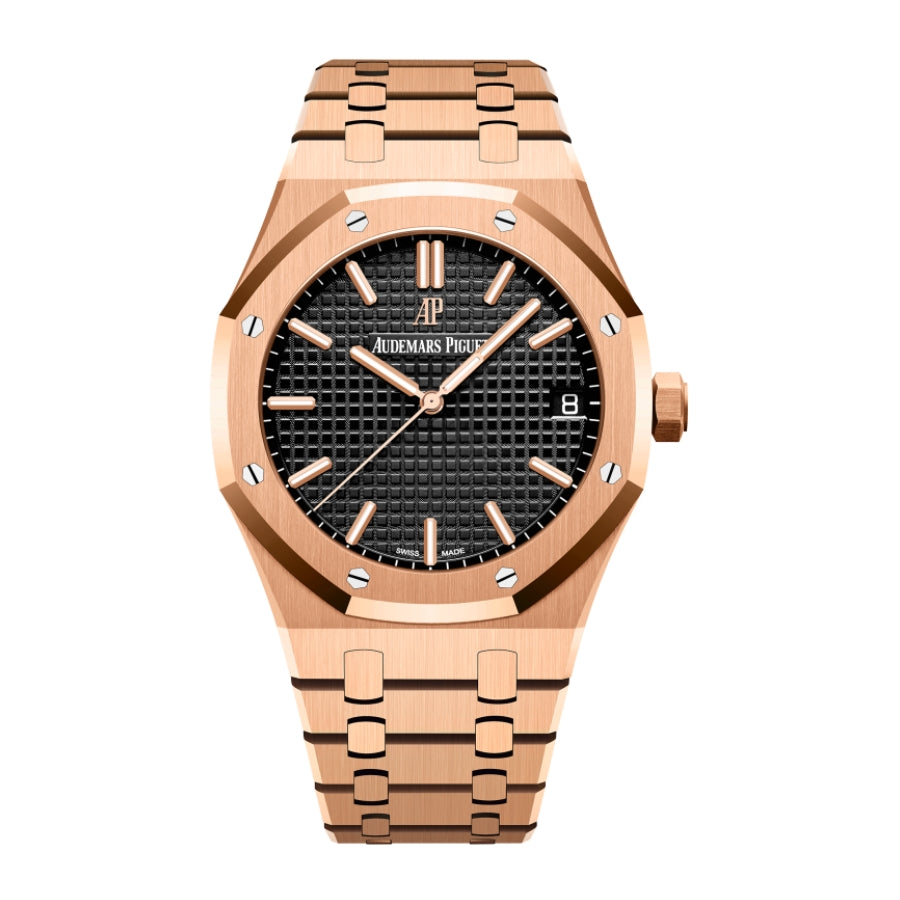 Audemars Piguet Royal Oak 15500OR — Black Dial Rose Gold Bracelet
