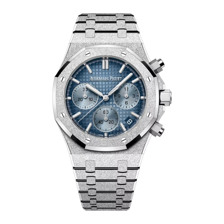 Audemars Piguet Royal Oak Selfwinding Chronograph 26240BC — Frosted Gold Blue Dial