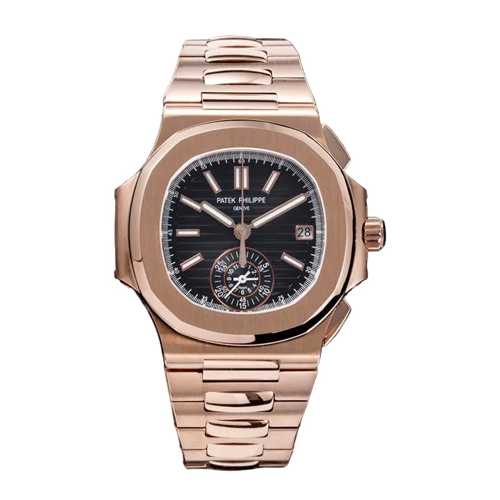 Patek 5980 Rose Gold Black Dial (Copy)