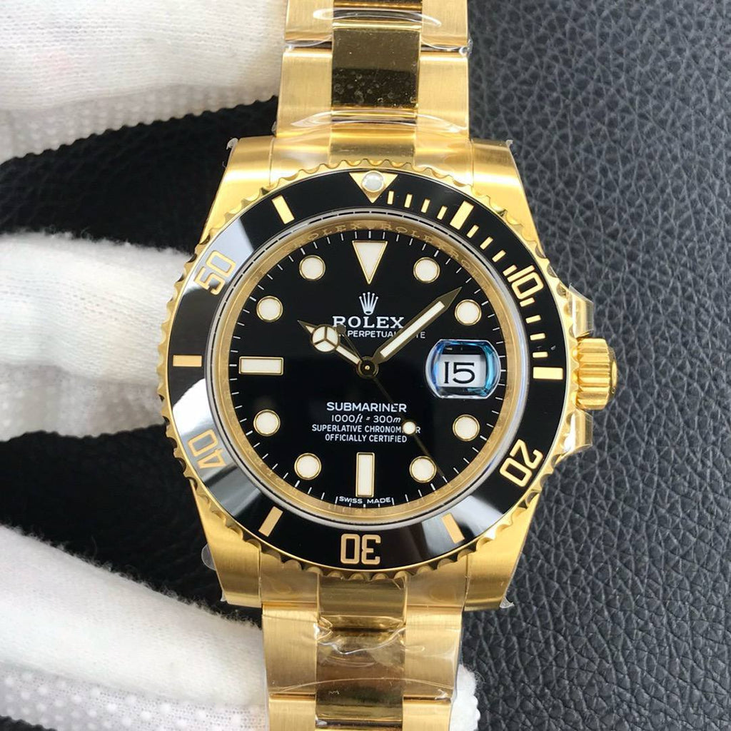 Rolex Submariner "Solid Gold Black" Yellow Gold 41mm