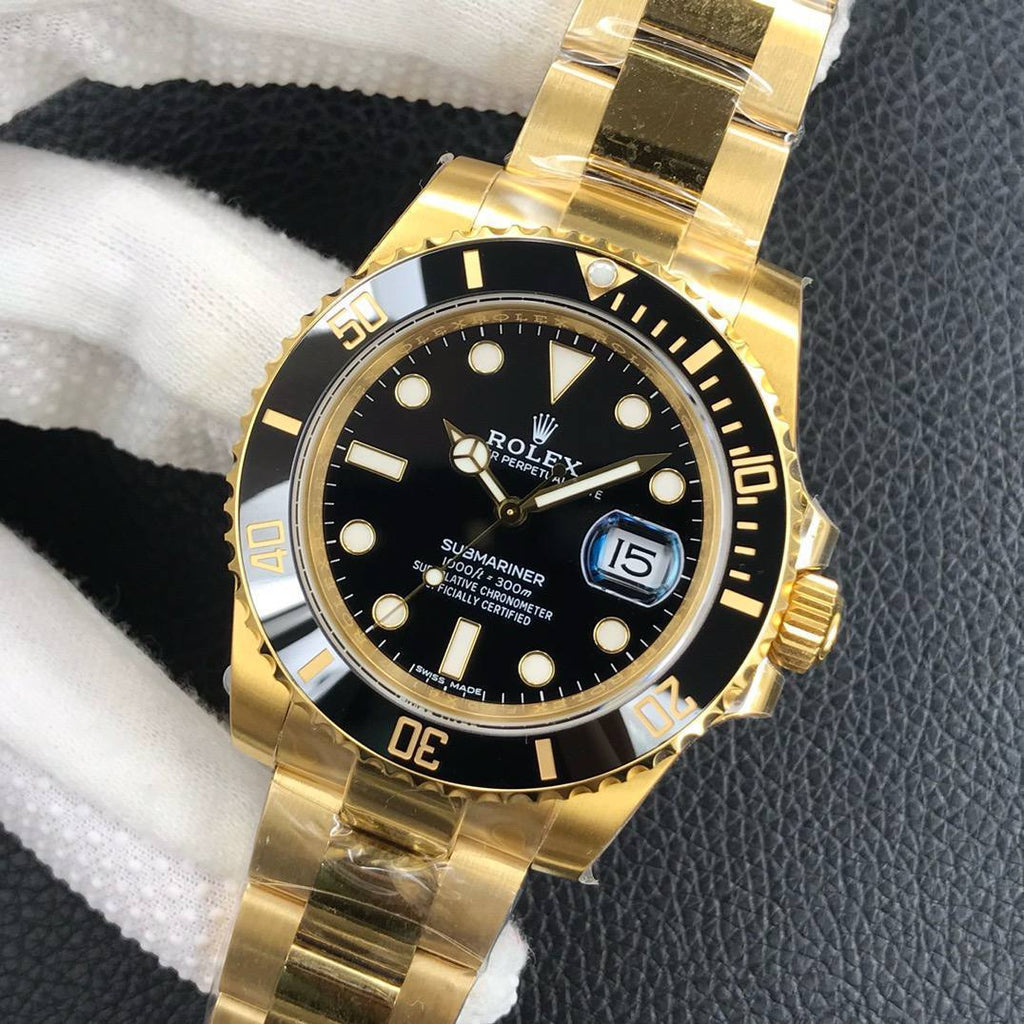 Rolex Submariner "Solid Gold Black" Yellow Gold 41mm